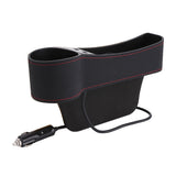 Dual USB charger multifunctional car storage box