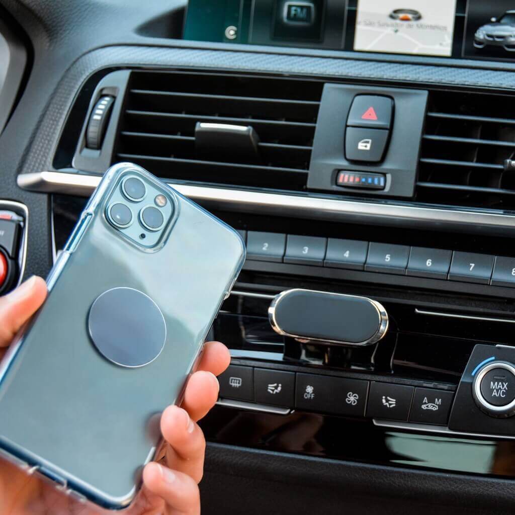 360 degree rotating magnetic car phone holder